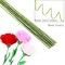 50-Pack Green Paper-Wrapped Floral Stem Wire, 16in, 16 Gauge Craft